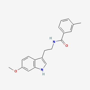 molecular formula C19H20N2O2 B4425370 N-[2-(6-methoxy-1H-indol-3-yl)ethyl]-3-methylbenzamide 