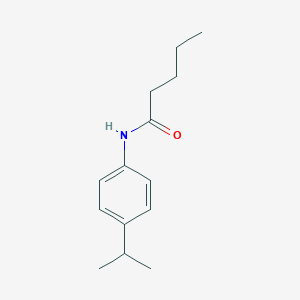 molecular formula C14H21NO B442546 N-(4-isopropylphenyl)pentanamide 