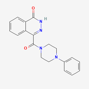 molecular formula C19H18N4O2 B4425548 4-[(4-phenylpiperazin-1-yl)carbonyl]phthalazin-1(2H)-one 