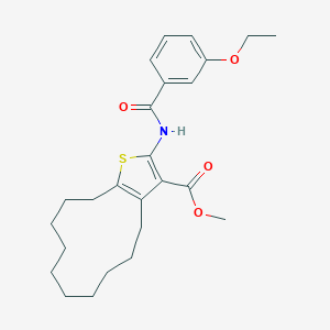 Methyl 2-[(3-ethoxybenzoyl)amino]-4,5,6,7,8,9,10,11,12,13-decahydrocyclododeca[b]thiophene-3-carboxylate