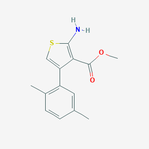 molecular formula C14H15NO2S B442602 Methyl 2-amino-4-(2,5-dimethylphenyl)thiophene-3-carboxylate CAS No. 350990-26-0
