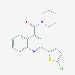 2-(5-Chloro-2-thienyl)-4-(1-piperidinylcarbonyl)quinoline