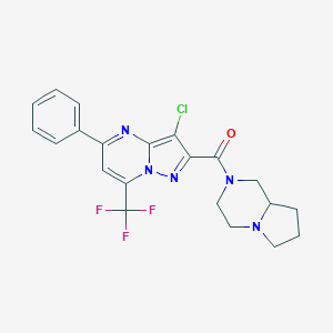 3-chloro-2-(hexahydropyrrolo[1,2-a]pyrazin-2(1H)-ylcarbonyl)-5-phenyl-7-(trifluoromethyl)pyrazolo[1,5-a]pyrimidine