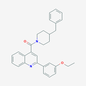 (4-Benzylpiperidino)[2-(3-ethoxyphenyl)-4-quinolyl]methanone