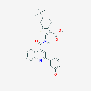 Methyl 6-tert-butyl-2-({[2-(3-ethoxyphenyl)quinolin-4-yl]carbonyl}amino)-4,5,6,7-tetrahydro-1-benzothiophene-3-carboxylate