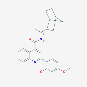 N-(1-bicyclo[2.2.1]hept-2-ylethyl)-2-(2,4-dimethoxyphenyl)-4-quinolinecarboxamide