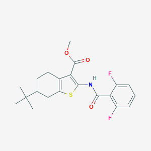 Methyl 6-tert-butyl-2-[(2,6-difluorobenzoyl)amino]-4,5,6,7-tetrahydro-1-benzothiophene-3-carboxylate