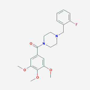 1-(2-Fluorobenzyl)-4-(3,4,5-trimethoxybenzoyl)piperazine