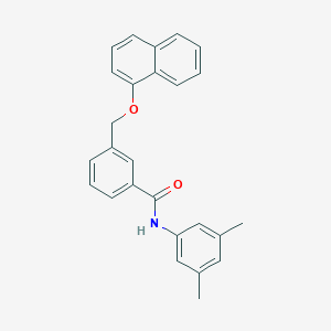molecular formula C26H23NO2 B442689 N-(3,5-dimethylphenyl)-3-[(1-naphthyloxy)methyl]benzamide 