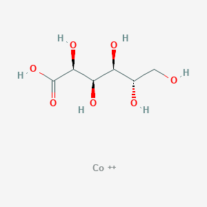 molecular formula C12H22CoO14 B044269 Cobalt(2+);2,3,4,5,6-pentahydroxyhexanoate CAS No. 71957-08-9