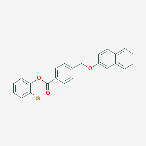 2-Bromophenyl 4-[(2-naphthyloxy)methyl]benzoate