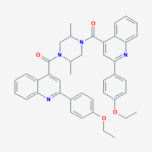 2-(4-Ethoxyphenyl)-4-[(4-{[2-(4-ethoxyphenyl)-4-quinolinyl]carbonyl}-2,5-dimethyl-1-piperazinyl)carbonyl]quinoline