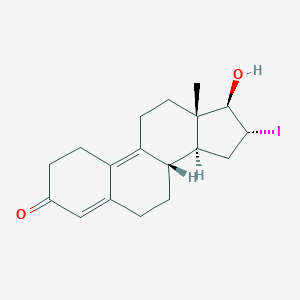 (8S,13S,14S,16R,17R)-17-hydroxy-16-iodo-13-methyl-2,6,7,8,11,12,14,15,16,17-decahydro-1H-cyclopenta[a]phenanthren-3-one