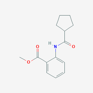 molecular formula C14H17NO3 B442706 Methyl 2-[(cyclopentylcarbonyl)amino]benzoate CAS No. 544438-31-5