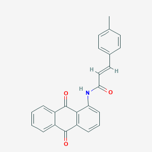 molecular formula C24H17NO3 B442717 N-(9,10-dioxo-9,10-dihydro-1-anthracenyl)-3-(4-methylphenyl)acrylamide 