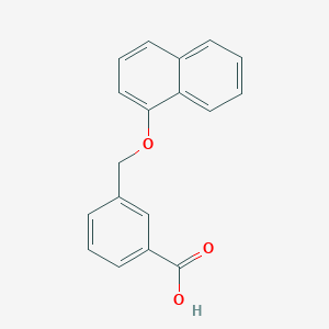 molecular formula C18H14O3 B442719 3-[(1-Naphthyloxy)methyl]benzoic acid CAS No. 438465-54-4