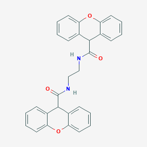 molecular formula C30H24N2O4 B442722 N~9~-{2-[(9H-XANTHEN-9-YLCARBONYL)AMINO]ETHYL}-9H-XANTHENE-9-CARBOXAMIDE 