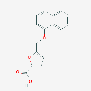molecular formula C16H12O4 B442734 5-[(1-Naphthyloxy)methyl]-2-furoic acid 