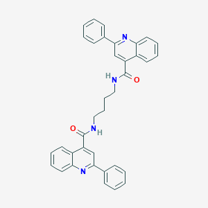 molecular formula C36H30N4O2 B442743 2-phenyl-N-(4-{[(2-phenyl-4-quinolinyl)carbonyl]amino}butyl)-4-quinolinecarboxamide 