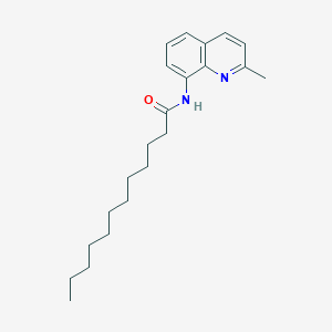 molecular formula C22H32N2O B442745 N-(2-methylquinolin-8-yl)dodecanamide 