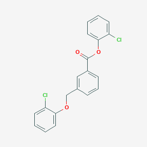 molecular formula C20H14Cl2O3 B442751 2-Chlorophenyl 3-[(2-chlorophenoxy)methyl]benzoate 
