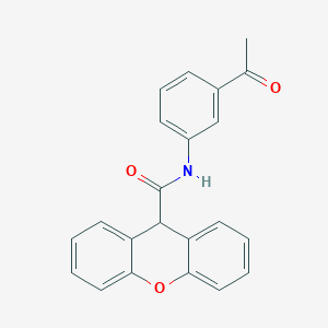 molecular formula C22H17NO3 B442753 N-(3-acetylphenyl)-9H-xanthene-9-carboxamide 