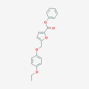 molecular formula C20H18O5 B442781 Phenyl 5-[(4-ethoxyphenoxy)methyl]furan-2-carboxylate 