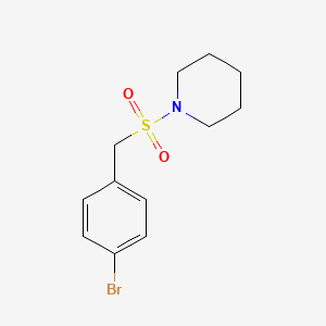 molecular formula C12H16BrNO2S B4428051 1-((4-Bromobenzyl)sulfonyl)piperidine 