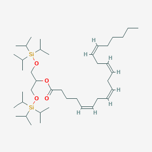 molecular formula C41H78O4Si2 B044284 (5Z,8Z,11Z,14Z)-2-[[Tris(1-methylethyl)silyl]oxy]-5,8,11,14-eicosatetraenoic Acid 1-[[[Tris(1-methyl CAS No. 223259-26-5