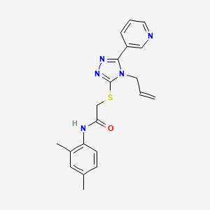 molecular formula C20H21N5OS B4428598 N-(2,4-dimethylphenyl)-2-{[4-(prop-2-en-1-yl)-5-(pyridin-3-yl)-4H-1,2,4-triazol-3-yl]sulfanyl}acetamide 