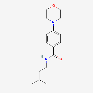molecular formula C16H24N2O2 B4428604 N-(3-methylbutyl)-4-(morpholin-4-yl)benzamide 
