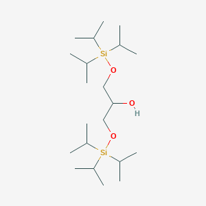 molecular formula C21H48O3Si2 B044287 1,3-Bis[tri(propan-2-yl)silyloxy]propan-2-ol CAS No. 98264-26-7