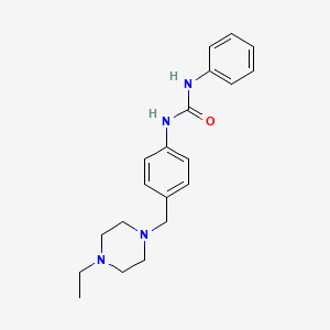 molecular formula C20H26N4O B4428718 1-[4-[(4-Ethylpiperazin-1-yl)methyl]phenyl]-3-phenylurea 