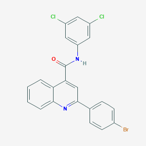 molecular formula C22H13BrCl2N2O B442924 2-(4-bromophenyl)-N-(3,5-dichlorophenyl)quinoline-4-carboxamide 