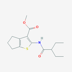 B442928 methyl 2-[(2-ethylbutanoyl)amino]-5,6-dihydro-4H-cyclopenta[b]thiophene-3-carboxylate CAS No. 445284-13-9
