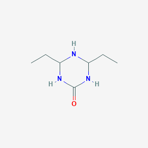 molecular formula C7H15N3O B044293 4,6-Diethyl-1,3,5-triazinan-2-one CAS No. 119171-47-0