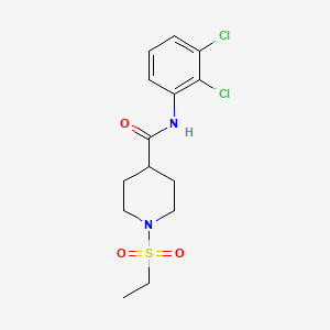 molecular formula C14H18Cl2N2O3S B4429355 N-(2,3-dichlorophenyl)-1-(ethylsulfonyl)piperidine-4-carboxamide 