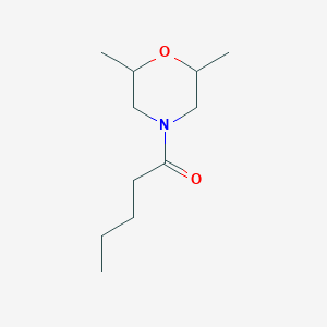 molecular formula C11H21NO2 B4429816 1-(2,6-Dimethylmorpholin-4-yl)pentan-1-one CAS No. 57150-51-3