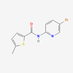 molecular formula C11H9BrN2OS B4429829 N-(5-bromopyridin-2-yl)-5-methylthiophene-2-carboxamide 