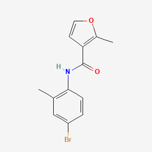 molecular formula C13H12BrNO2 B4429837 N-(4-bromo-2-methylphenyl)-2-methylfuran-3-carboxamide 