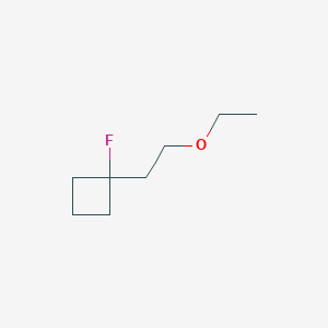 molecular formula C8H15FO B044299 1-(2-Ethoxyethyl)-1-fluorocyclobutane CAS No. 123299-15-0