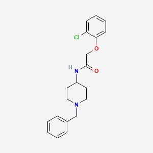 molecular formula C20H23ClN2O2 B4430057 N-(1-benzylpiperidin-4-yl)-2-(2-chlorophenoxy)acetamide 