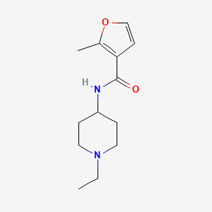 molecular formula C13H20N2O2 B4430172 N-(1-ethylpiperidin-4-yl)-2-methylfuran-3-carboxamide 