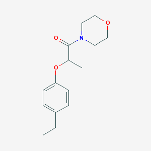molecular formula C15H21NO3 B4430238 2-(4-ETHYLPHENOXY)-1-MORPHOLINO-1-PROPANONE 