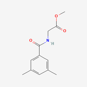 molecular formula C12H15NO3 B4430448 Methyl 2-[(3,5-dimethylbenzoyl)amino]acetate 
