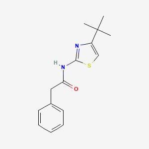 molecular formula C15H18N2OS B4430532 N-(4-(tert-Butyl)thiazol-2-yl)-2-phenylacetamide 