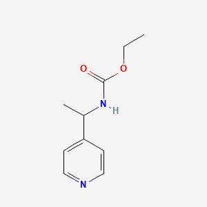 molecular formula C10H14N2O2 B4430546 Ethyl [1-(pyridin-4-yl)ethyl]carbamate 