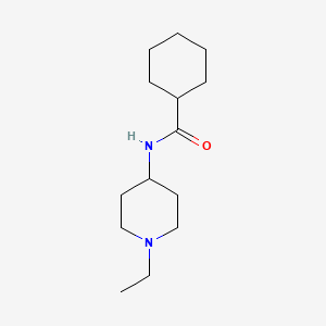 molecular formula C14H26N2O B4430714 N-(1-ethylpiperidin-4-yl)cyclohexanecarboxamide 