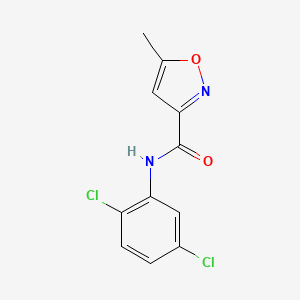 molecular formula C11H8Cl2N2O2 B4430816 N-(2,5-dichlorophenyl)-5-methyl-1,2-oxazole-3-carboxamide 
