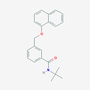 molecular formula C22H23NO2 B443083 N-(tert-butyl)-3-[(1-naphthyloxy)methyl]benzamide 
